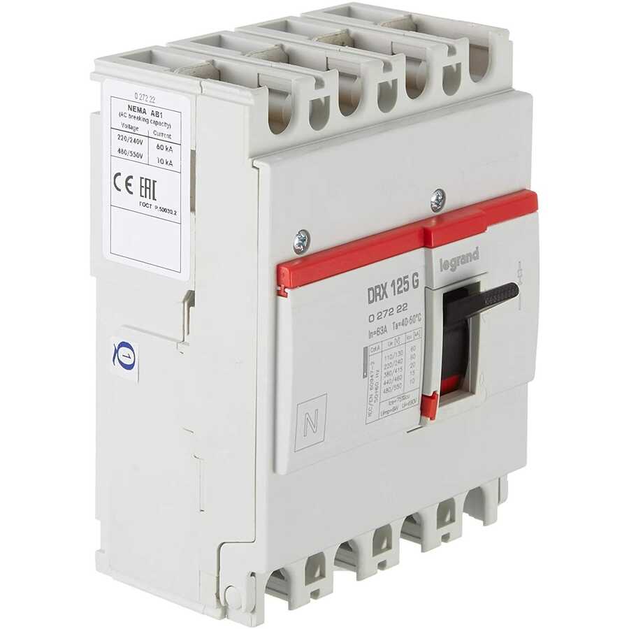 Legrand - 027220 DPX3 125 3P 63A 20kA Termik Manyetik Kompakt Şalter