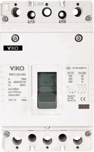 Viko - VMF3-250-4-SN2 4x250A 35ka Sn2 Sabit Kompakt Şalter