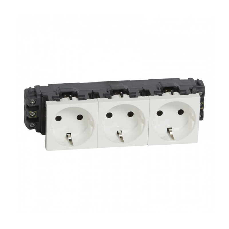 LEGRAND Sistem Armada 3XDLP Şebekeli Priz Beyaz - 076603