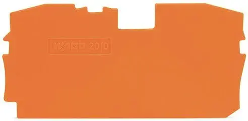 Wago 2010-12xx için Sonlandırma Plakası Turuncu