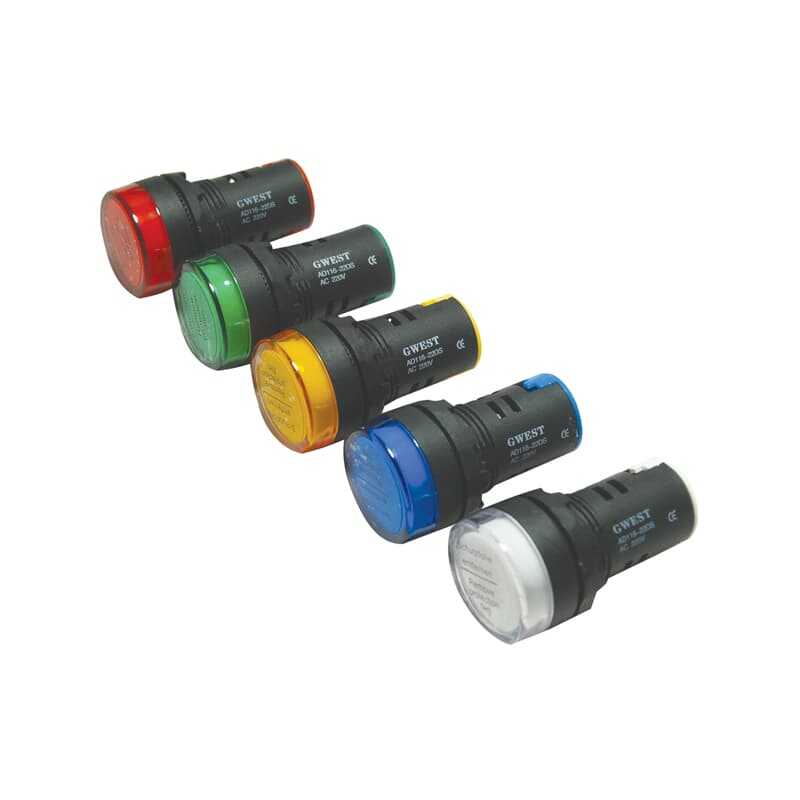Gwest 22-K Kırmızı Ledli Sinyal 220V 22mm