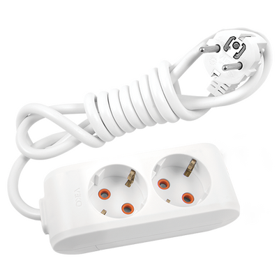 Viko Multi-Let İkili Grup Priz Topraklı 3 Metre Beyaz (Çocuk Korumalı) 90113203