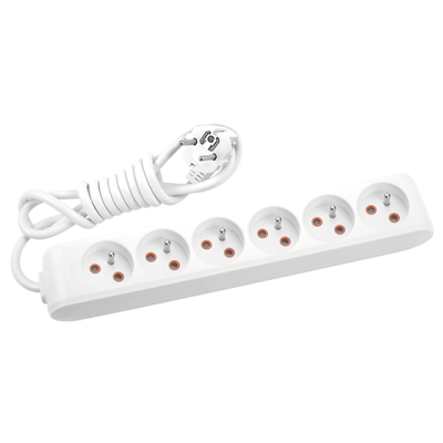 Viko Multi-Let Altılı Grup Priz Ups 2 Metre Beyaz (Çocuk Korumalı) 90110602
