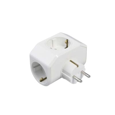 Viko Yonca Plus Beyaz Üçlü Topraklı Priz - 90303003