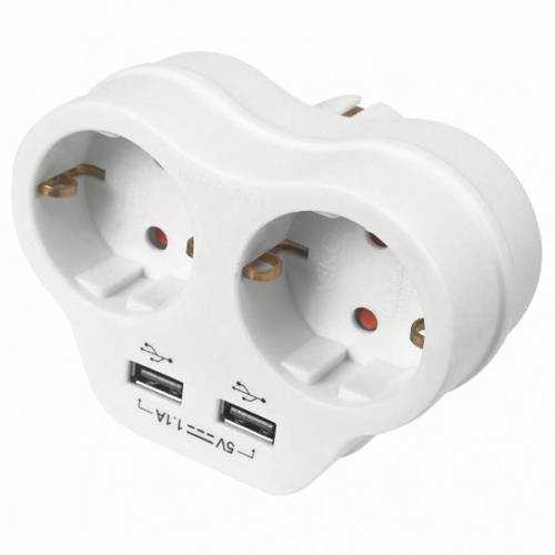 Viko İKİLİ TOPRAKLI VE USB ÇIKIŞLI FİŞ/PRİZ (1A) VK 90301814