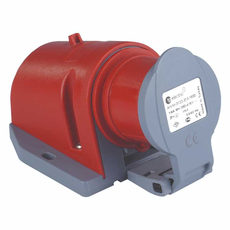 Tplast 3107-313-1600 5X32A IP44 - Duvar Fişi (Koruma Kapaklı)