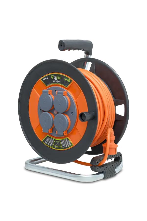 BYLION PMP-40325-F 40 Metre 3X2,5 TTR IP44 Seyyar Plastik Makara