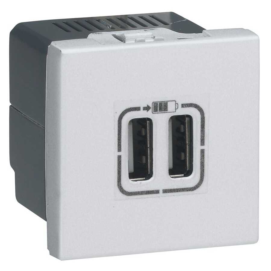 Legrand İkili USB Prizi,Telefon Şarjı İçin, 5V