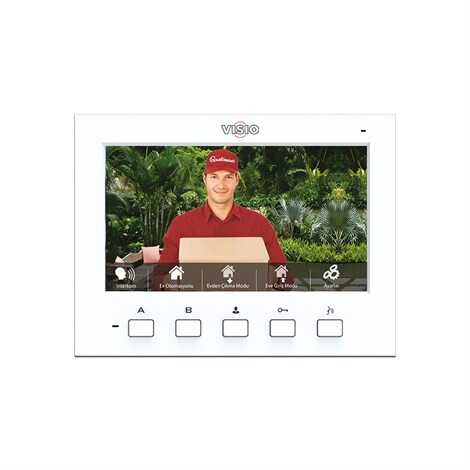 Visio 7'' Görüntülü Diyafon Beyaz