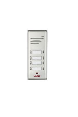 Audio 004849 E08 Basic Serisi Çift Butonlu Zil Paneli 8 Li