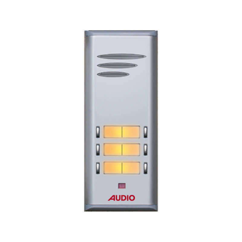 Audio 004849 Basic Serisi Çift Butonlu Zil Paneli 6lı
