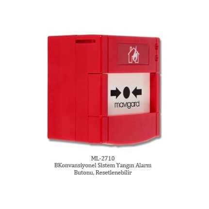 Mavigard Konvansiyonel Resetlenebilir Yangın Alarm Butonu ML-2710