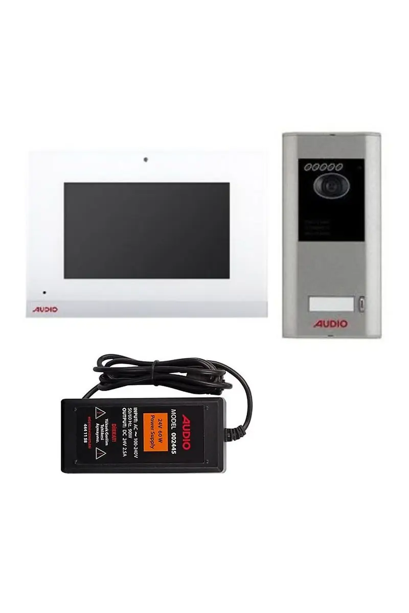 Audio 001462 10.1 inç Beyaz Bus Plus Dokunmatik Ekranlı Görüntülü Villa Set
