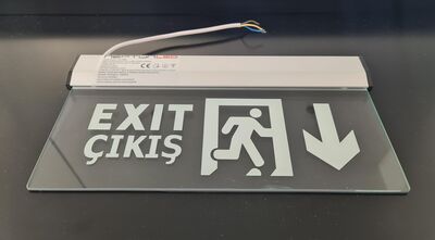 Neptün Camlı Exit Armatür Aşağı