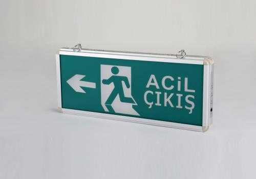 Cata Ct-9179 Exit Çıkış Armatürü Ledli 3 Saat Akülü