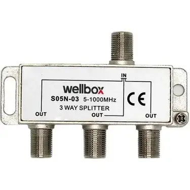 Wellbox 1/3 5-2400 Mhz Splitter