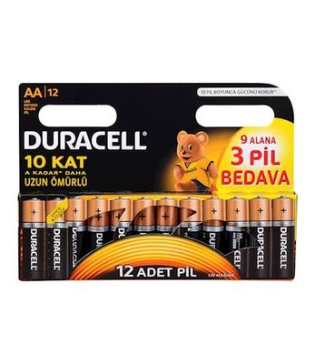 Duracell AAA Kalem Pil 12li Blister
