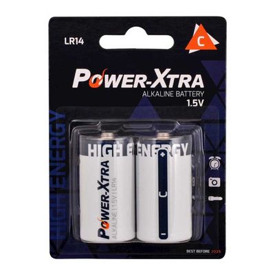 Power-Xtra LR14/C Size Alkaline Pil - 2li Bliste