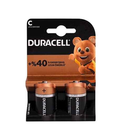 Duracell C Orta Pil 2li